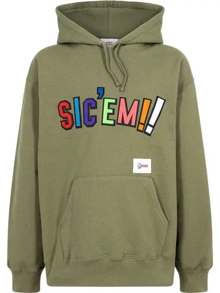 Hanorac cu glugă Supreme verde