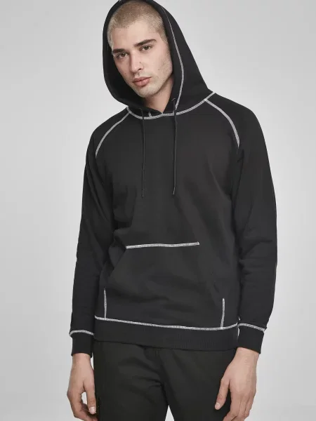 Суичър с качулка Urban Classics черно
