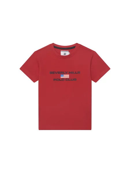 Beverly Hills Polo Club T-Shirt Regular Fit κόκκινο