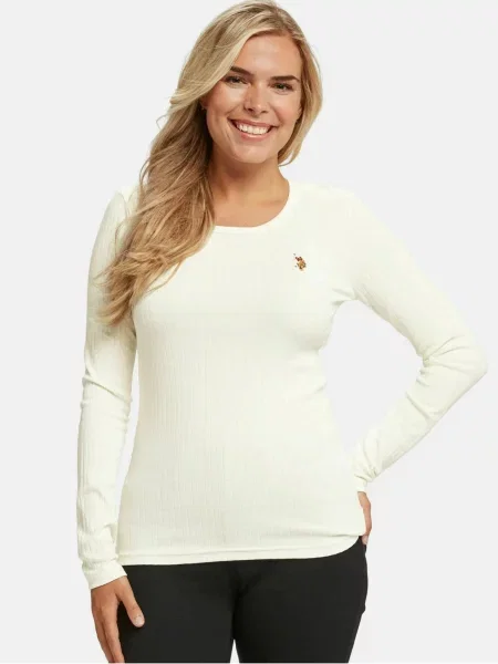U.S. POLO ASSN. Tricou alb