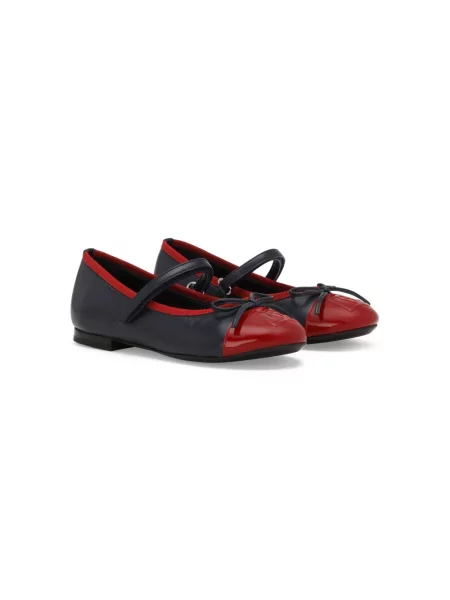 Balerinki dziecięce Dolce And Gabbana niebieskie