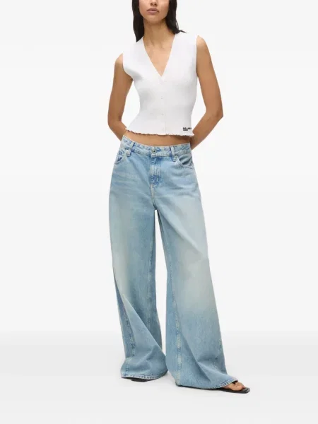 Džíny Karl Lagerfeld Jeans s 5 kapsami modré
