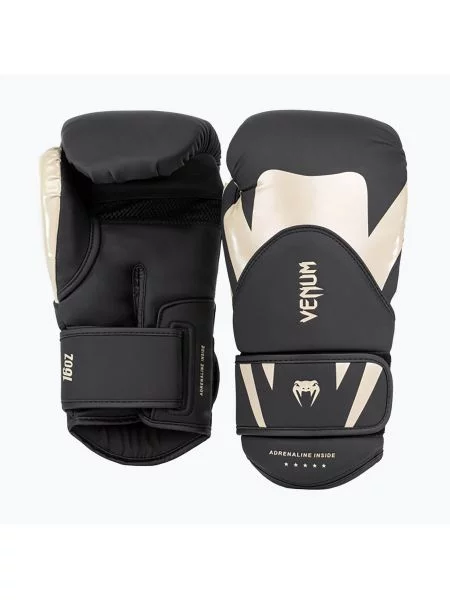 Rękawice bokserskie Venum Challenger black/beige czarne