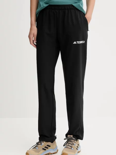 Панталон за спортове на открито adidas TERREX Liteflex със стандартна кройка със стандартна талия черно