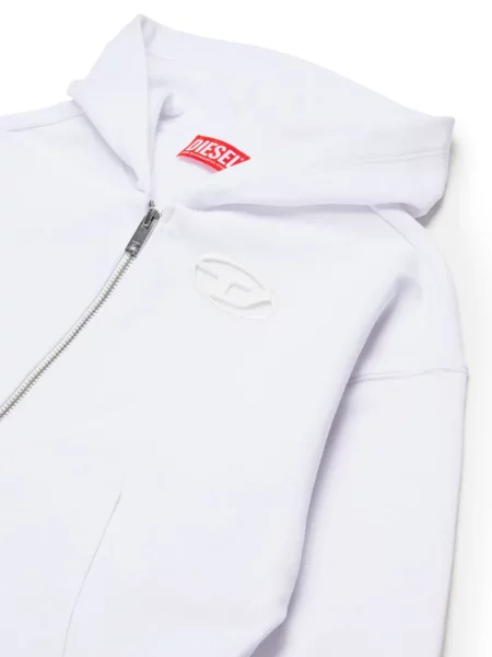 Bluza z kapturem dziecięca Diesel biała
