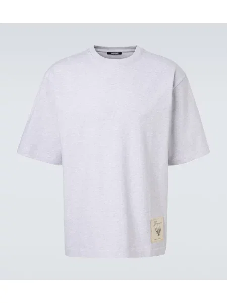 Tricou Jacquemus din jerseu gri