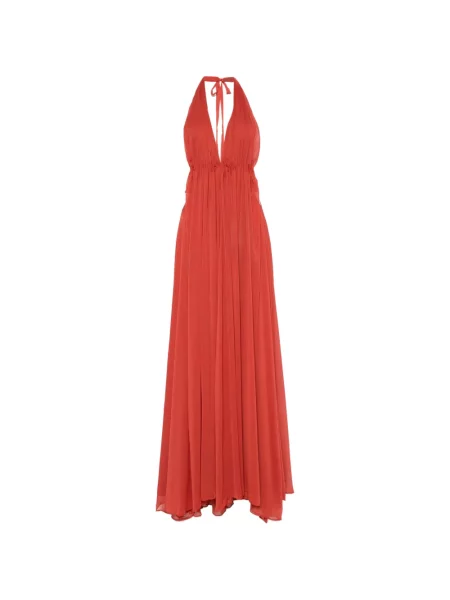 Halter nyakú maxi ruha Arcina Ori narancsszínű
