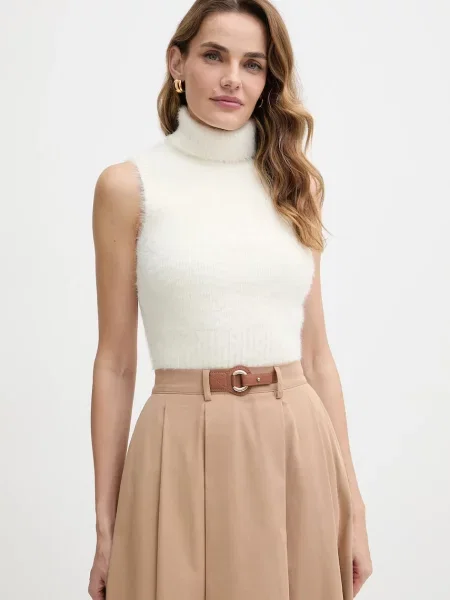 Guess kamizelka MEI ciepły z golfem beżowy