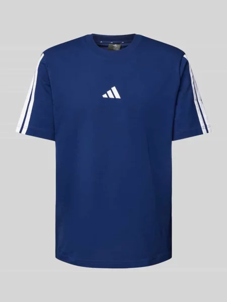 T-shirt z nadrukiem z logo Adidas Sportswear granatowa