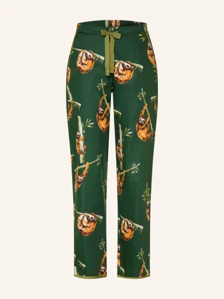 Cyberjammies Spací Kalhoty tmavě / hnědá / tmavě oranžová zelená