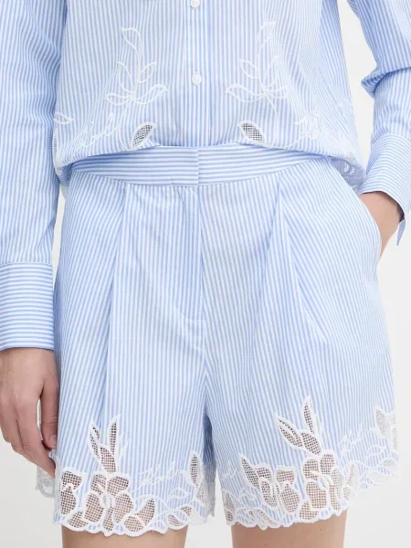 Karl Lagerfeld pantaloni scurți din modelator high waist albastru