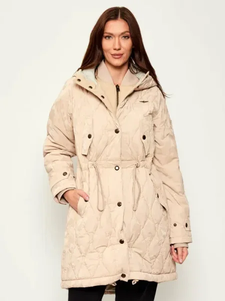 Aeronautica Militare Geacă parka | Oversize fit bej