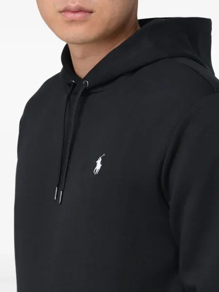 Суичър с качулка Polo Ralph Lauren бродиран черно