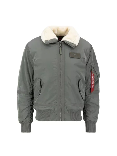 ALPHA INDUSTRIES Zimní bunda TT tmavě / vaječné skořápky zelená