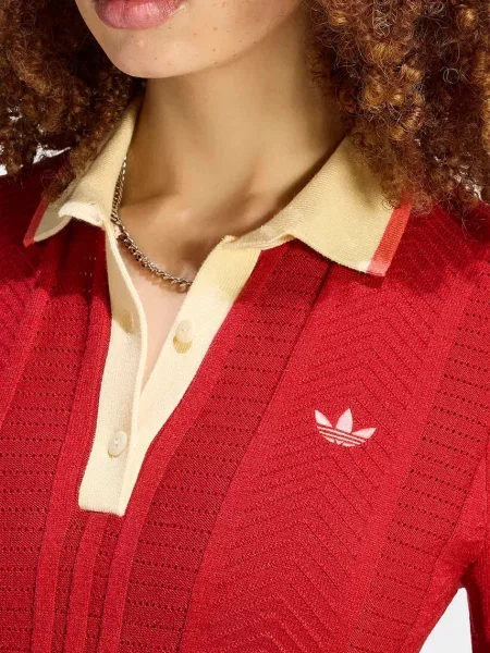 Adidas Originals поло-светр з віскозою Cable Knit