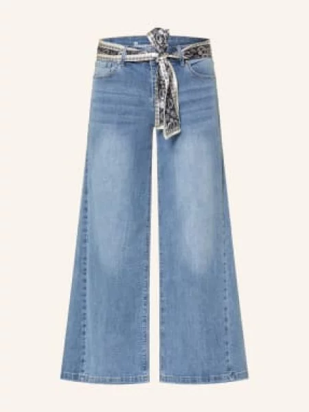 Buena Vista Spodnie Jeansowe Typu Culotte blau