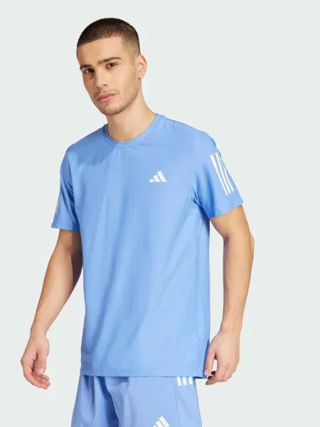 Футболка спортивна adidas перероблений синій
