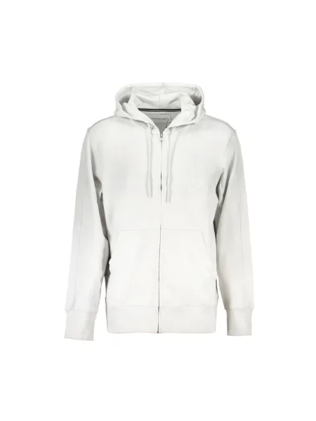 Bluza z kapturem Calvin Klein z kapturem casual szara