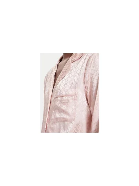 Guess Pižama Regular Fit rožinė