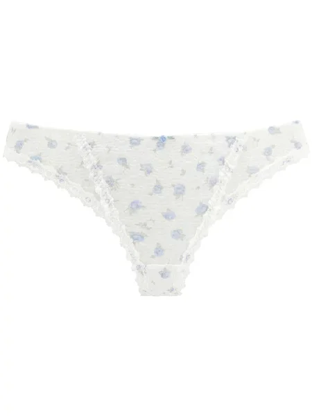 VIVANCE by LASCANA Tanga albastru / albastru pastel / verde smarald alb