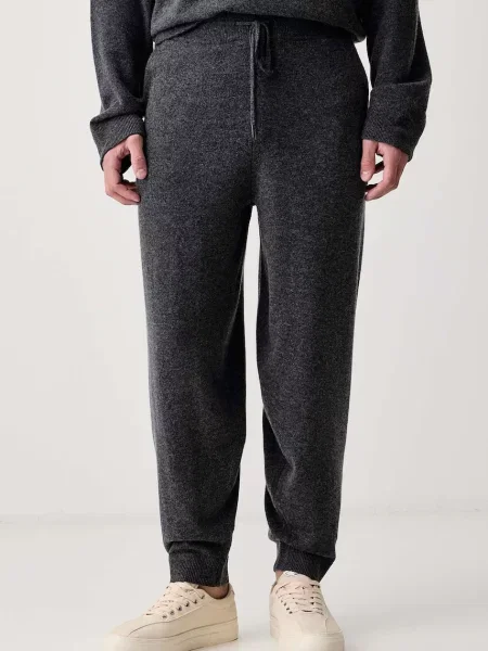 Zadig&Voltaire pantaloni de trening pentru bărbați din lână PARRY gri