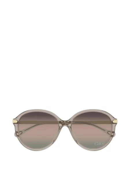 Okrugle sunčane naočale Chloé Eyewear smeđa