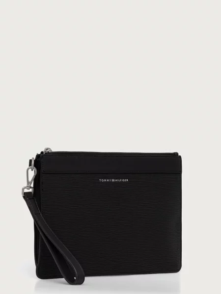 Taška cez rameno Tommy Hilfiger Th Business Saffiano Pouch čierna