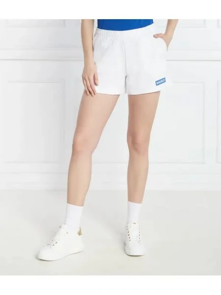 Hugo Blue Pantaloni scurți CLASSIC SHORTS B alb