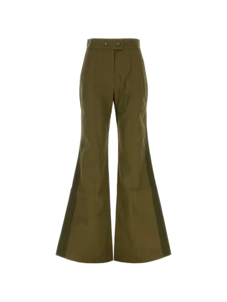 Pantaloni Zimmermann evazate verde