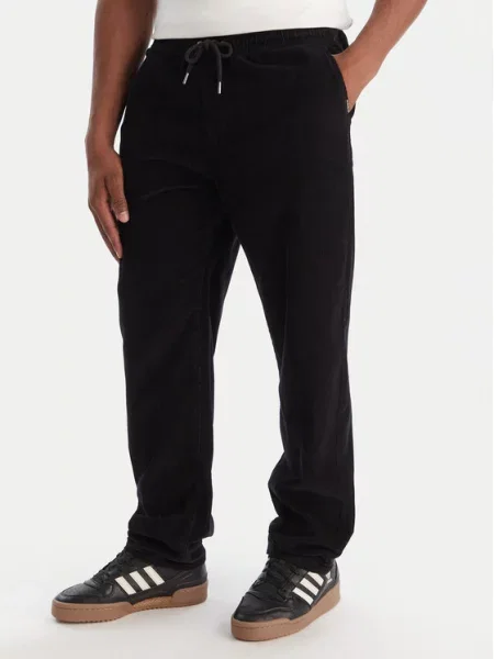 Quiksilver Hlače iz tkanine Taxer črna