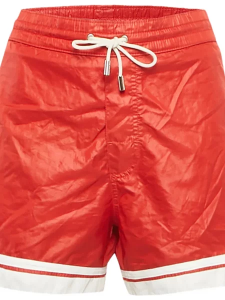 Pantaloni scurți D&g Preowned cu dungi cu cordon roșu
