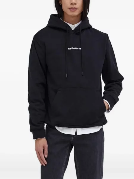 Hanorac cu glugă The Kooples cu broderie negru