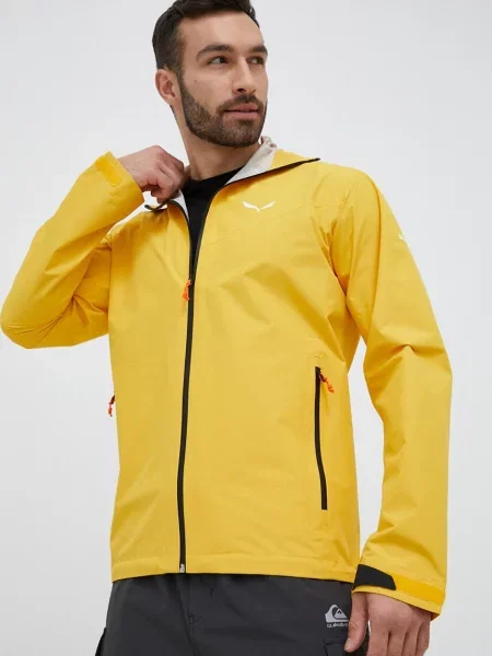 Яке за спортове на открито Salewa Puez Aqua 4 PTX жълто