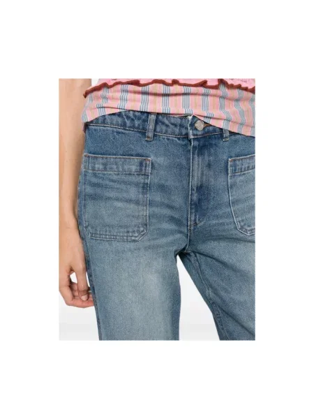 Szerokie jeansy A.p.c. niebieskie