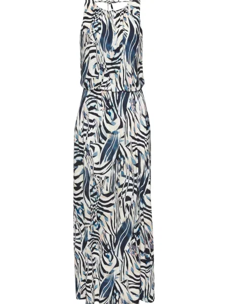 LASCANA Rochie crem / bleumarin negru
