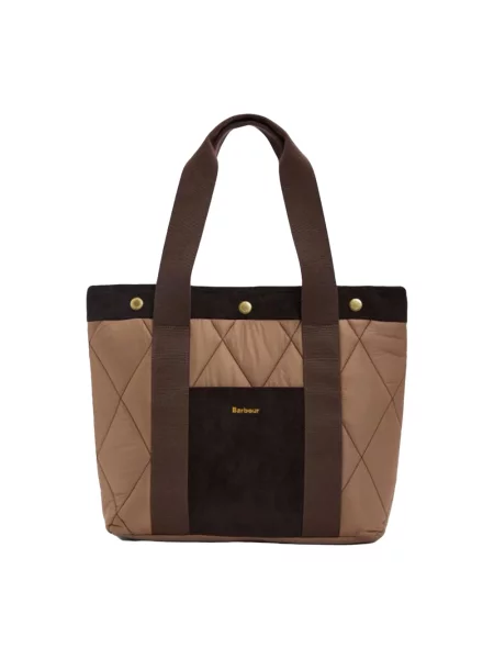 Barbour torebka tote Healy brązowa