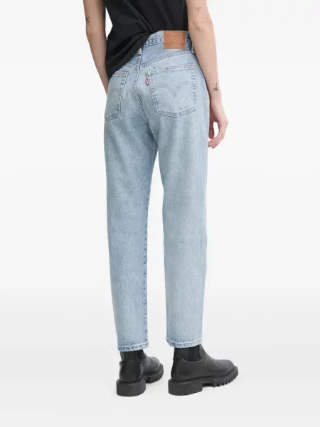 Kožené pruhované džíny Levi's 527 s kapucí modré