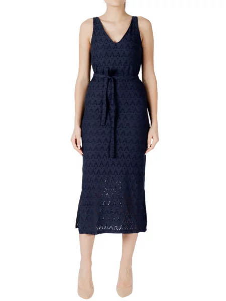 Obleka maxi obleka Vila Clothes brez rokavov modra