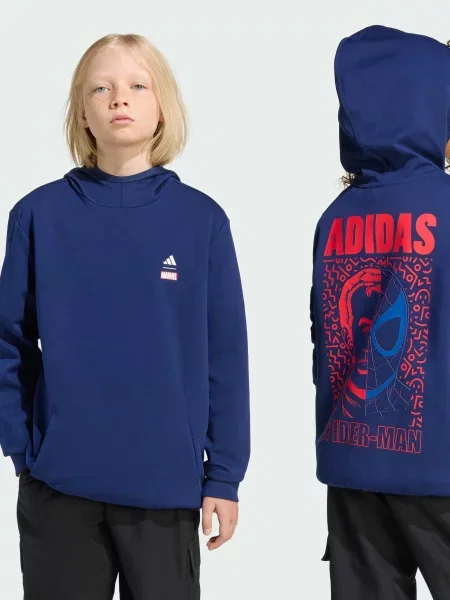 Дитяче Худі adidas Marvel перероблений синій