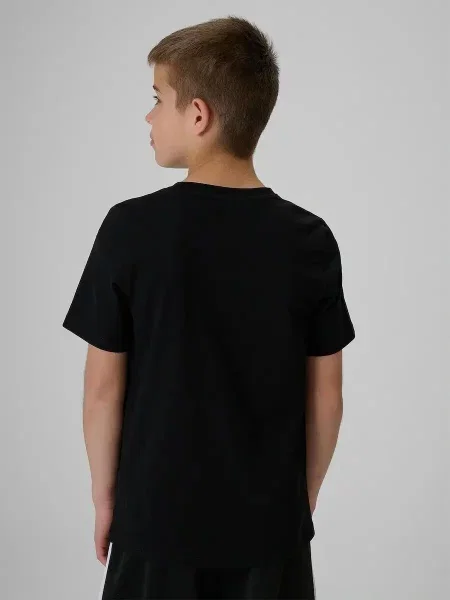T-shirt chłopięcy 4F czarna