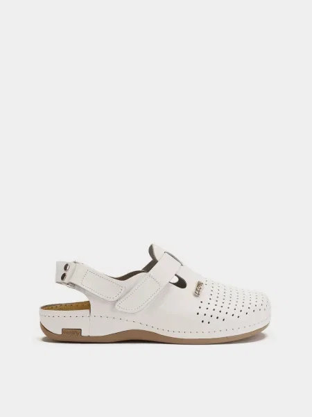 Шкіряне Сабо Leon білий