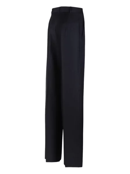 Pantaloni Max Mara cu dungi negru