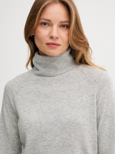 Светр із додаванням вовни United Colors of Benetton легкий гольф сірий