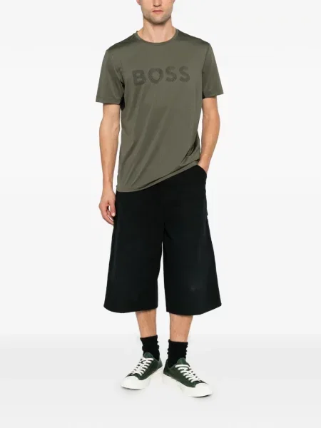 Tricou Boss cu imagine verde