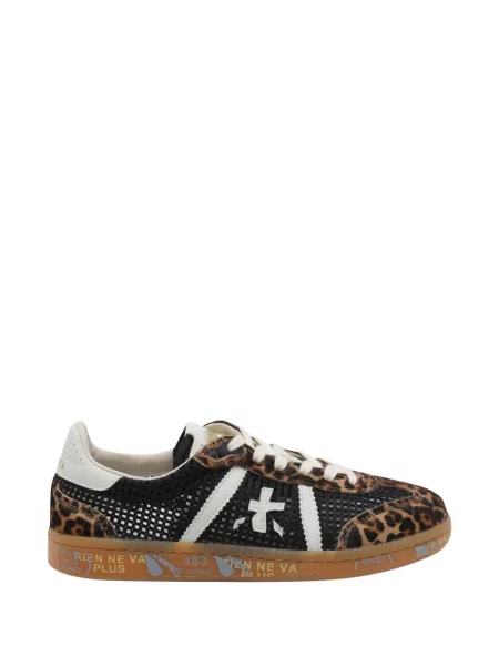 Sneakerși Premiata cu șireturi cu imagine din dantelă negru