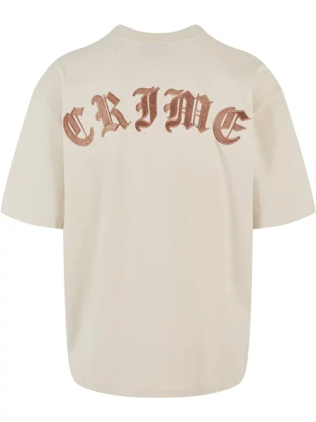 Dropsize Tricou crem maro
