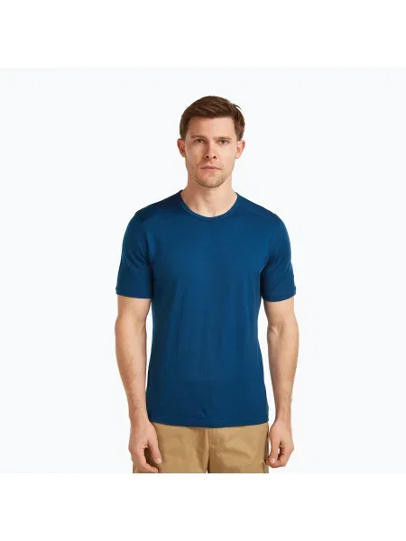 Tricou termic pentru bărbați Icebreaker Oasis Crewe atlantis