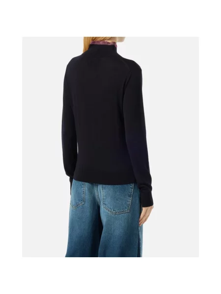 Sweter Iceberg wełniany niebieski