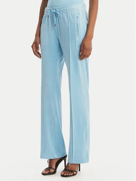 Juicy Couture Pantaloni trening Tina celest Straight Leg albastru