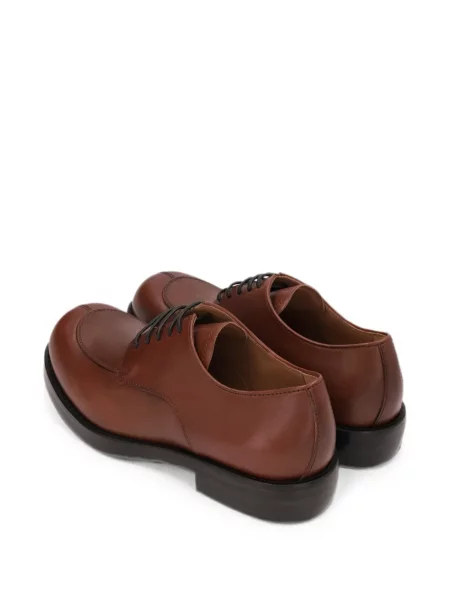 Pantofi derby Dries Van Noten din piele roșu